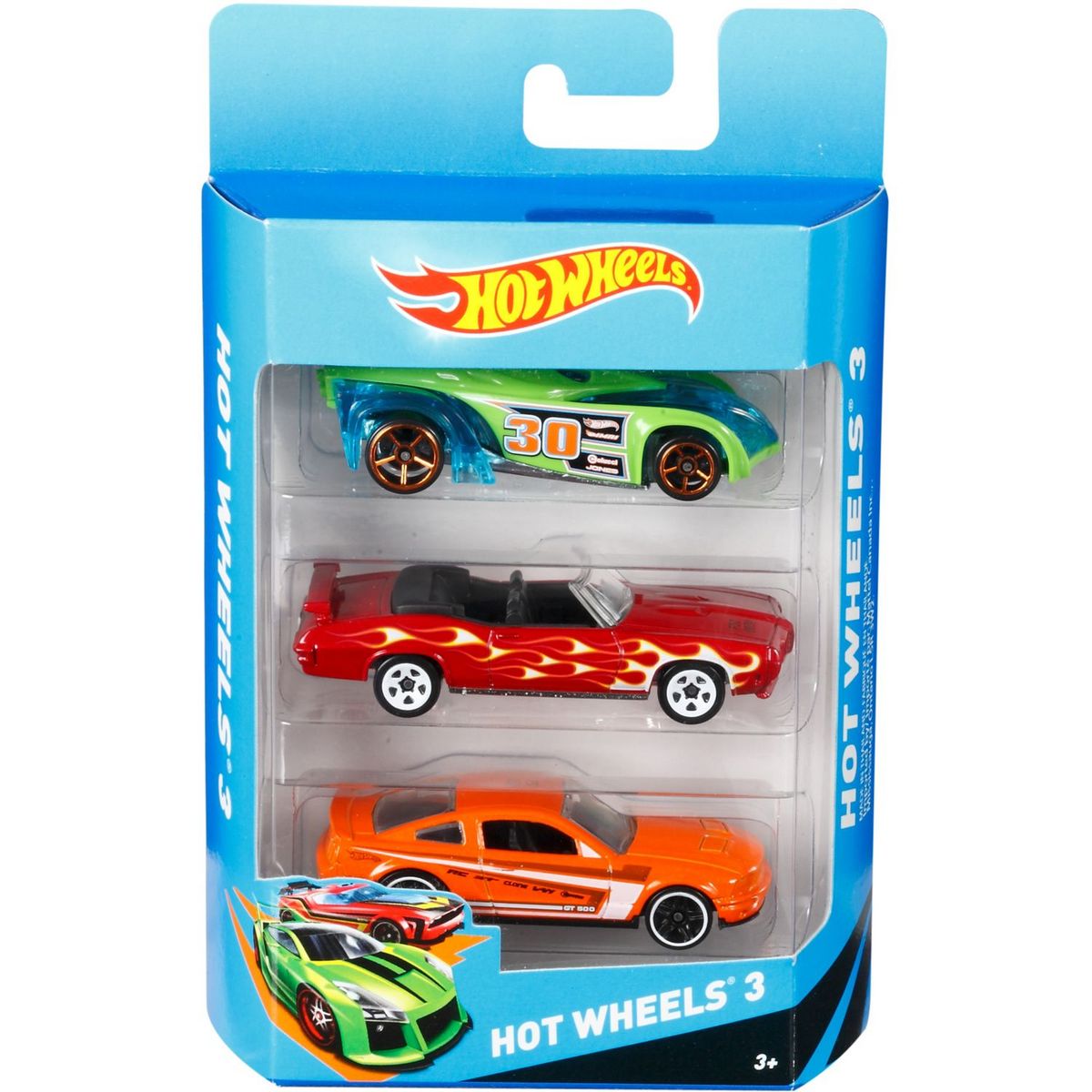 Coffret 5 véhicules, Jouet pour Enfant de Petites Voitures Miniatures + Hot  Wheels Action