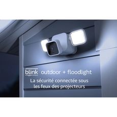 Caméra de sécurité Floodlight blanche