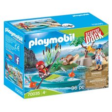 PLAYMOBIL 70035 - StarterPack - Family Fun Villa de vacances - Sportifs et kayak