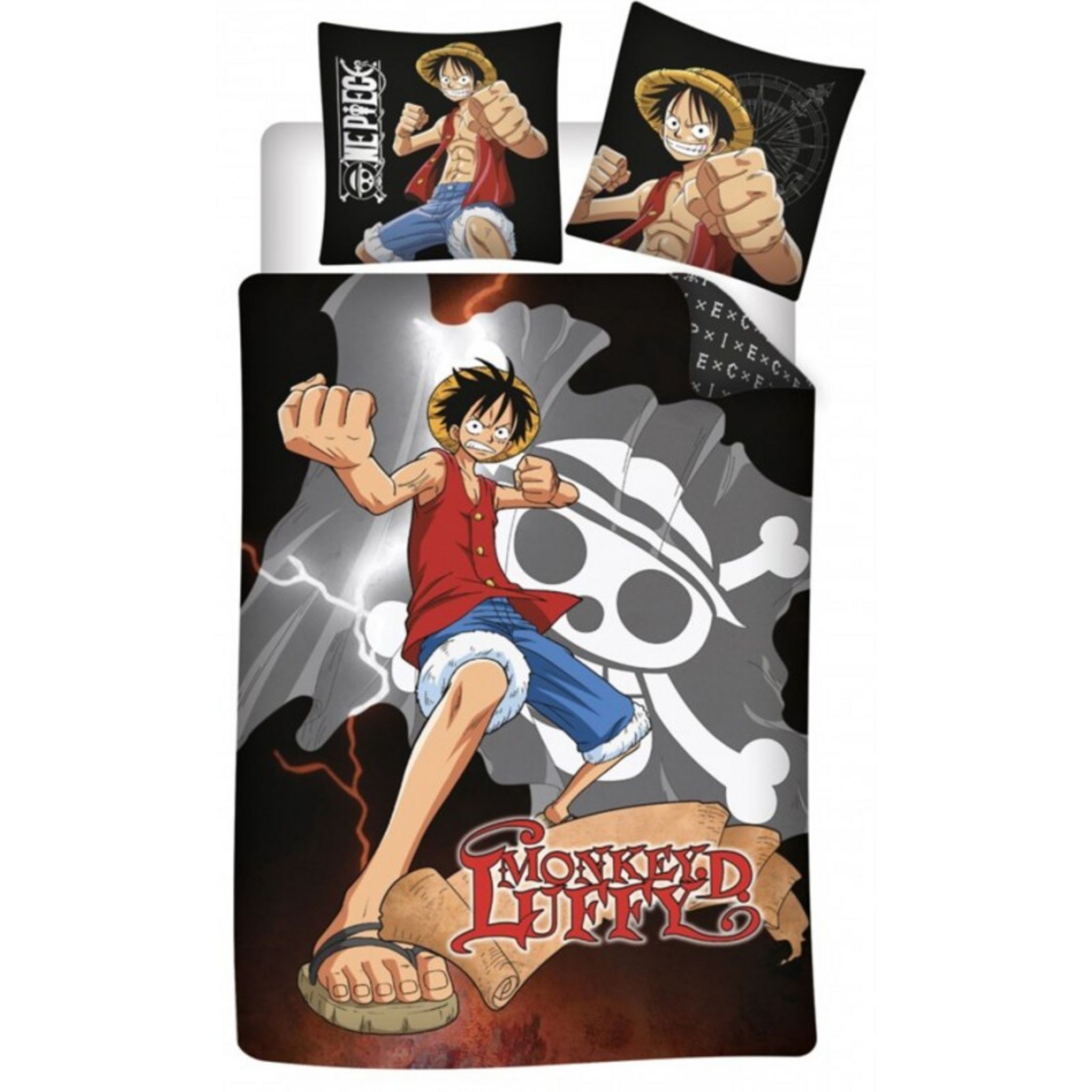 One Piece Correspondance Anime Manga Manga Déco - Parure de Lit Coton Enfant One Piece Monkey - Housse de  Couette 140x200cm Taie 65x65 cm pas cher - Auchan.fr