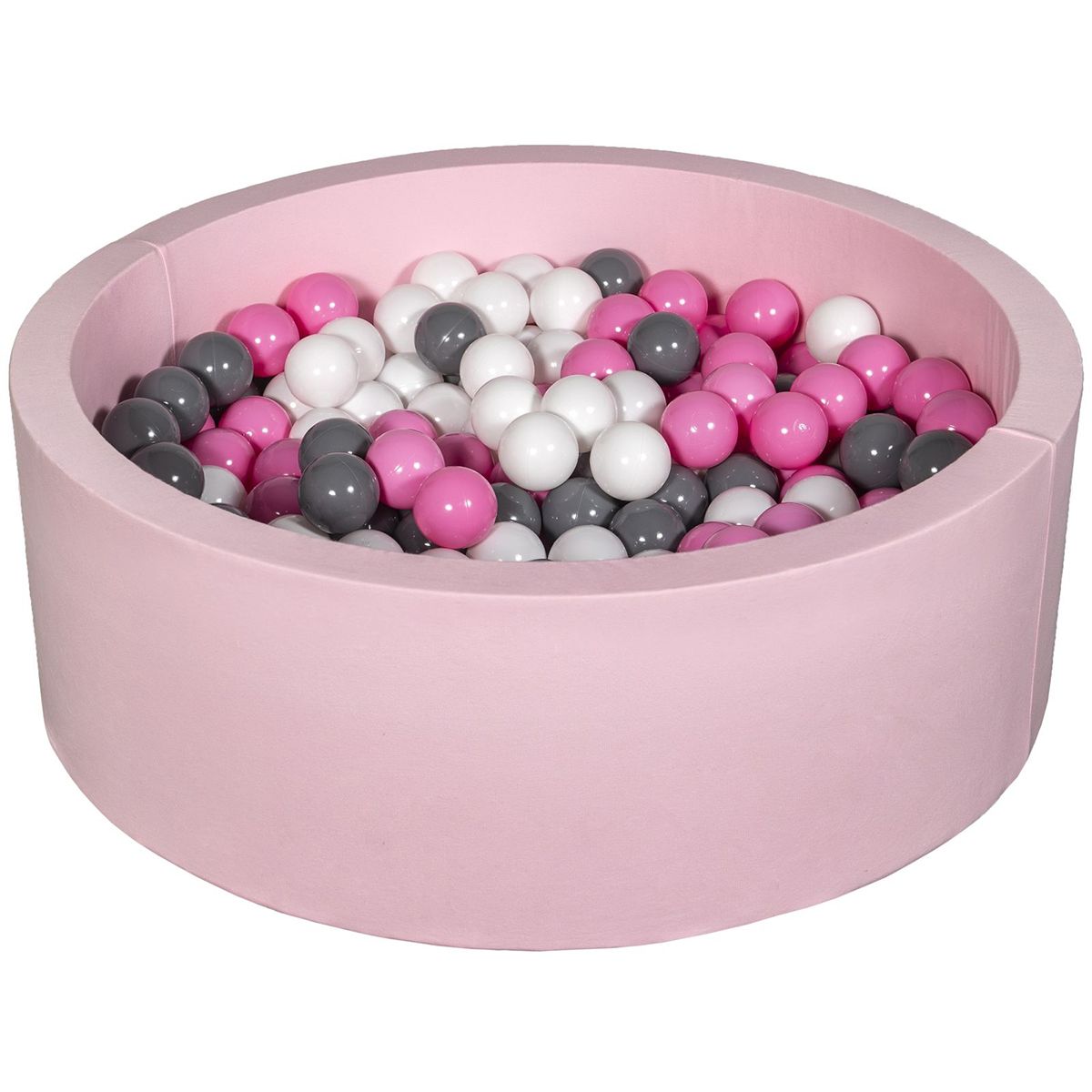  Piscine à balles Aire de jeu + 300 balles rose blanc,rose clair,gris