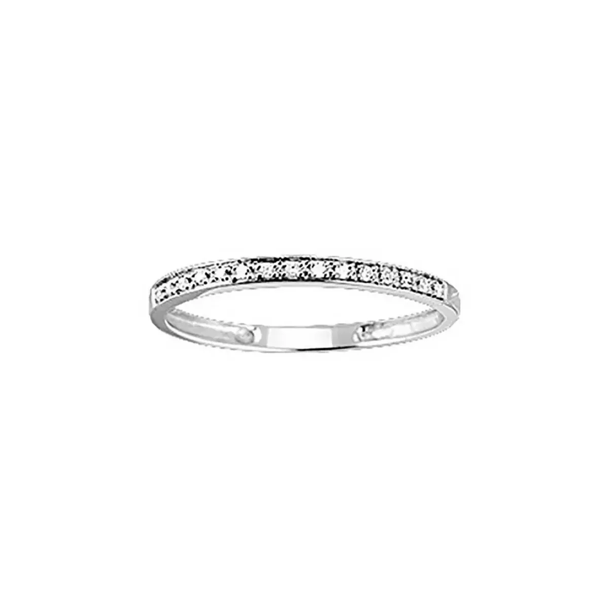 Tousmesbijoux Alliance Femme - Or 9 Carats - Diamant 0,06 Carats