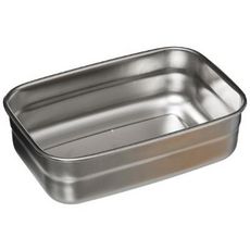 Lunch Box Repas  Inox & Bambou  0,85L Argent