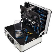 Scheppach Kit d'outils 101 pcs TB150 avec mallette en aluminium