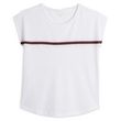 IN EXTENSO T-shirt manches courtes de sport blanc femme. Coloris disponibles : Blanc