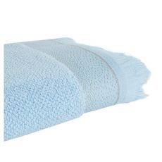 ACTUEL Lot de 2 gants de toilette unis en pur coton qualité Zéro Twist 500 g/m² (Bleu)