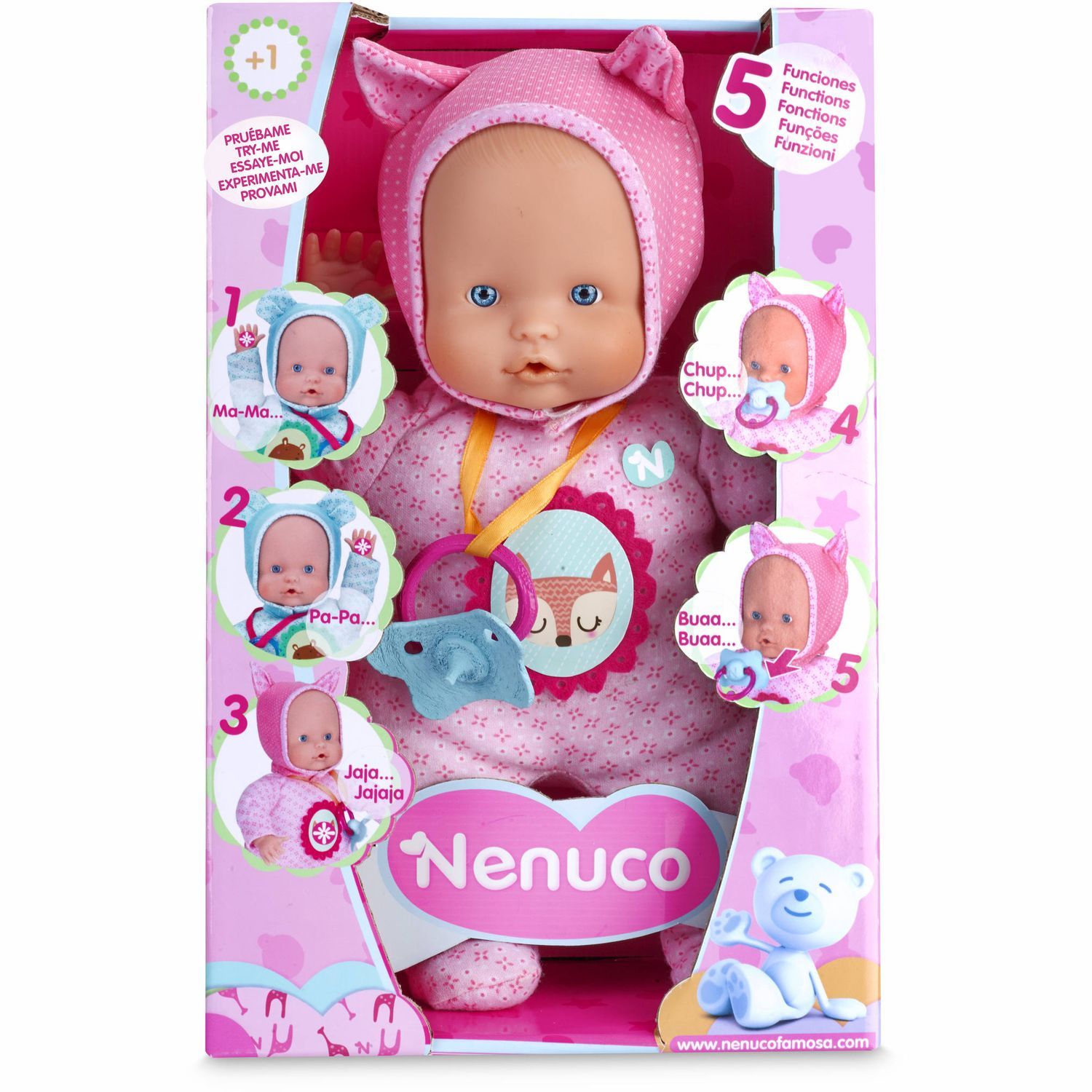 GP TOYS Poupée Nenuco Poupon 3 fonctions - Rose pas cher 