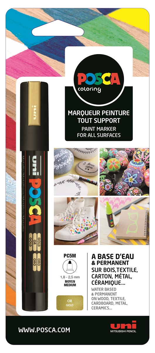 Marqueur posca - pointe moyenne 2,5 mm - Beige