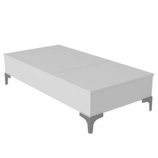 Homemania Table basse Delinda 121x60x30 cm Blanc