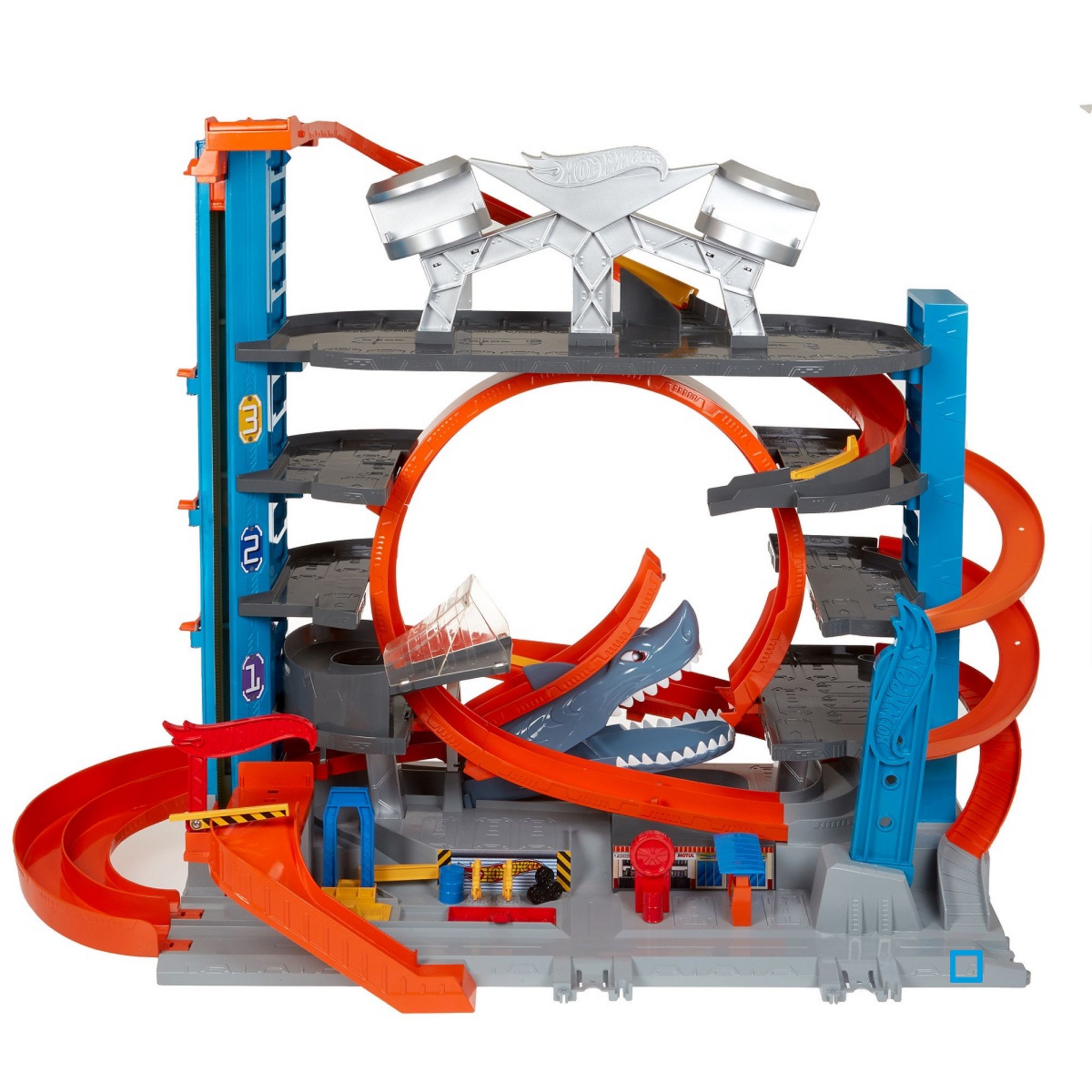 MATTEL Méga garage Hot Wheels City pas cher 