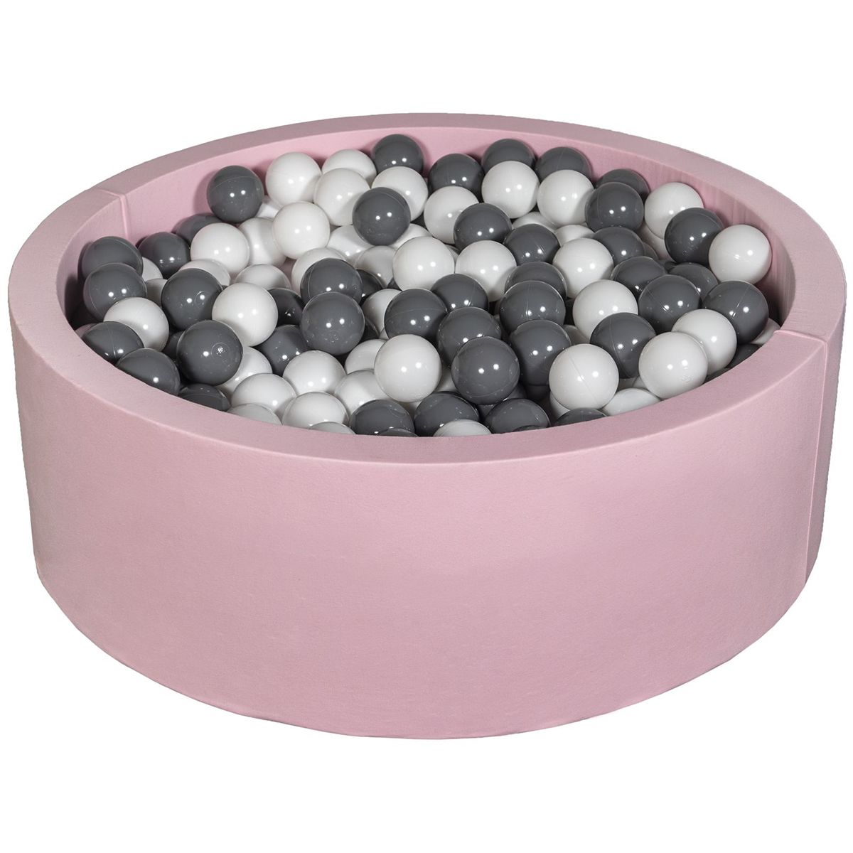  Piscine à balles Aire de jeu + 450 balles rose blanc,gris