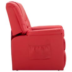 Chaise inclinable Rouge Similicuir
