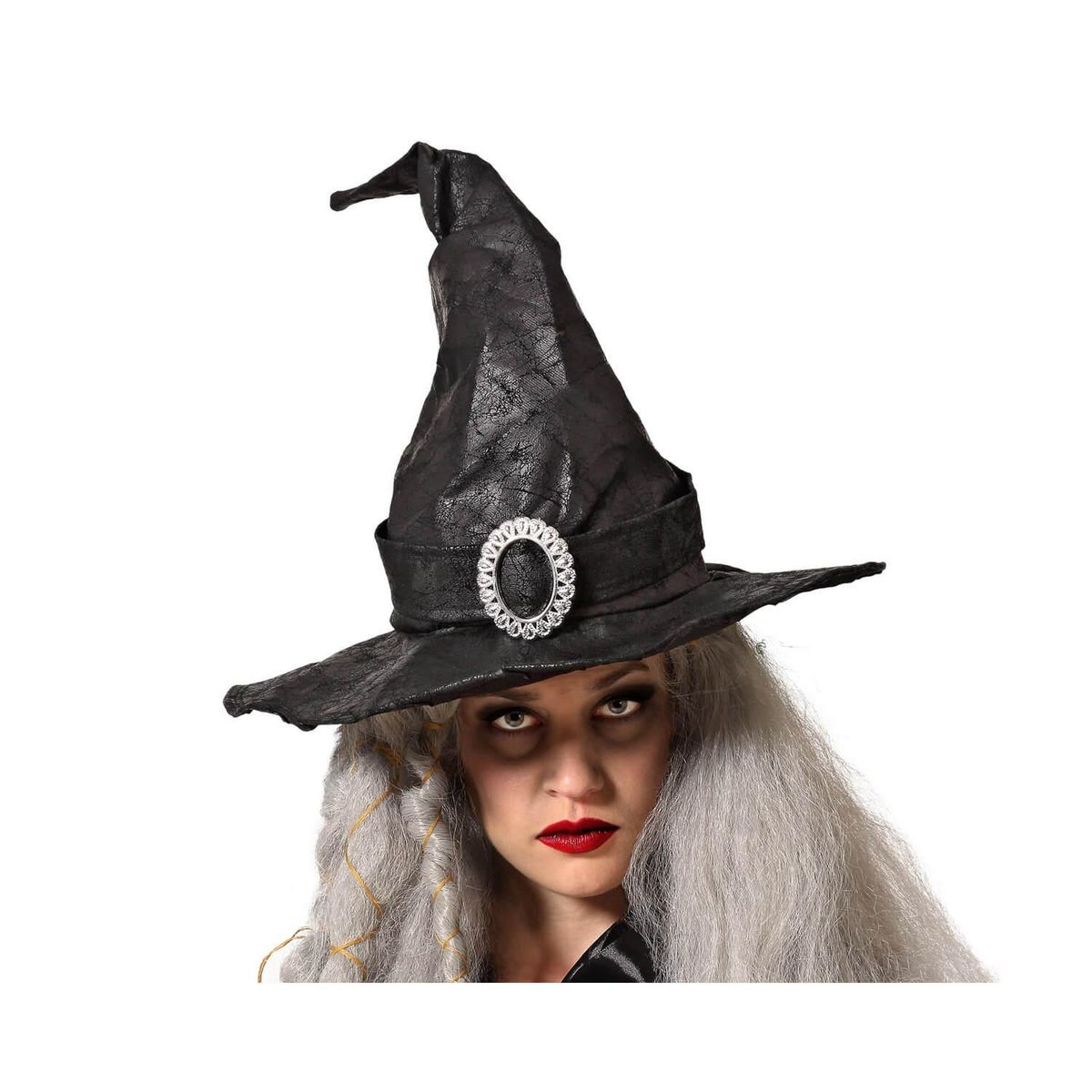 ATOSA Chapeau de sorcière noir - Halloween