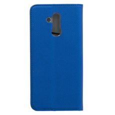 amahousse Housse bleue pour Huawei Mate 20 Lite étui folio texturé aimanté
