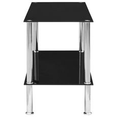 Table basse Noir 110x43x60 cm Verre trempe