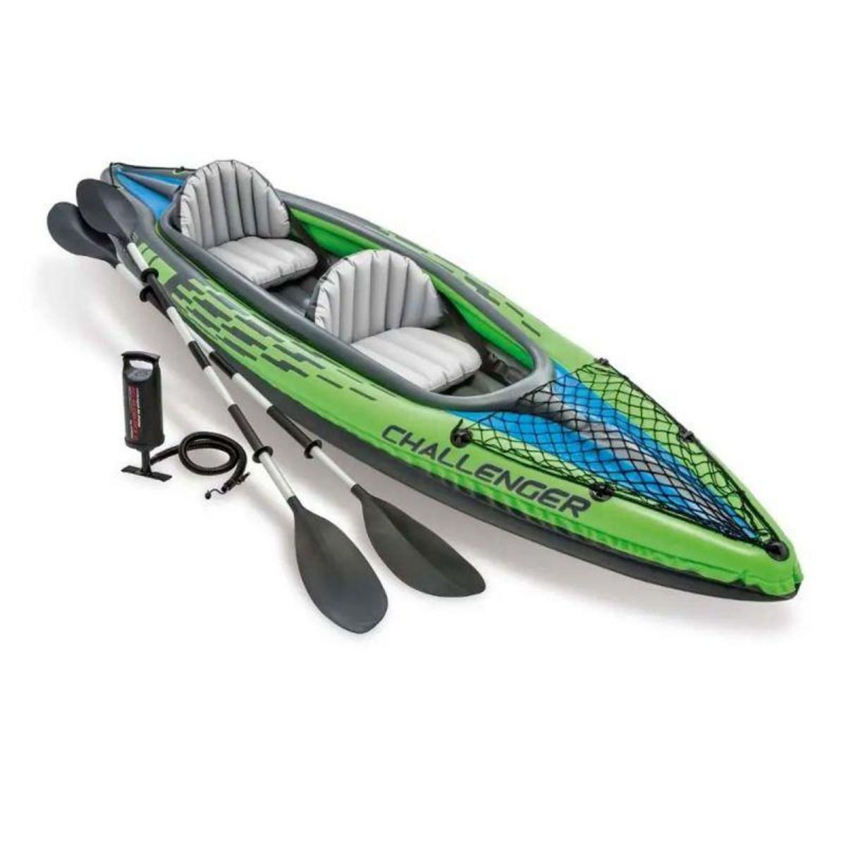  Kayak 2 Personnes  Challenger  351cm Vert & Bleu