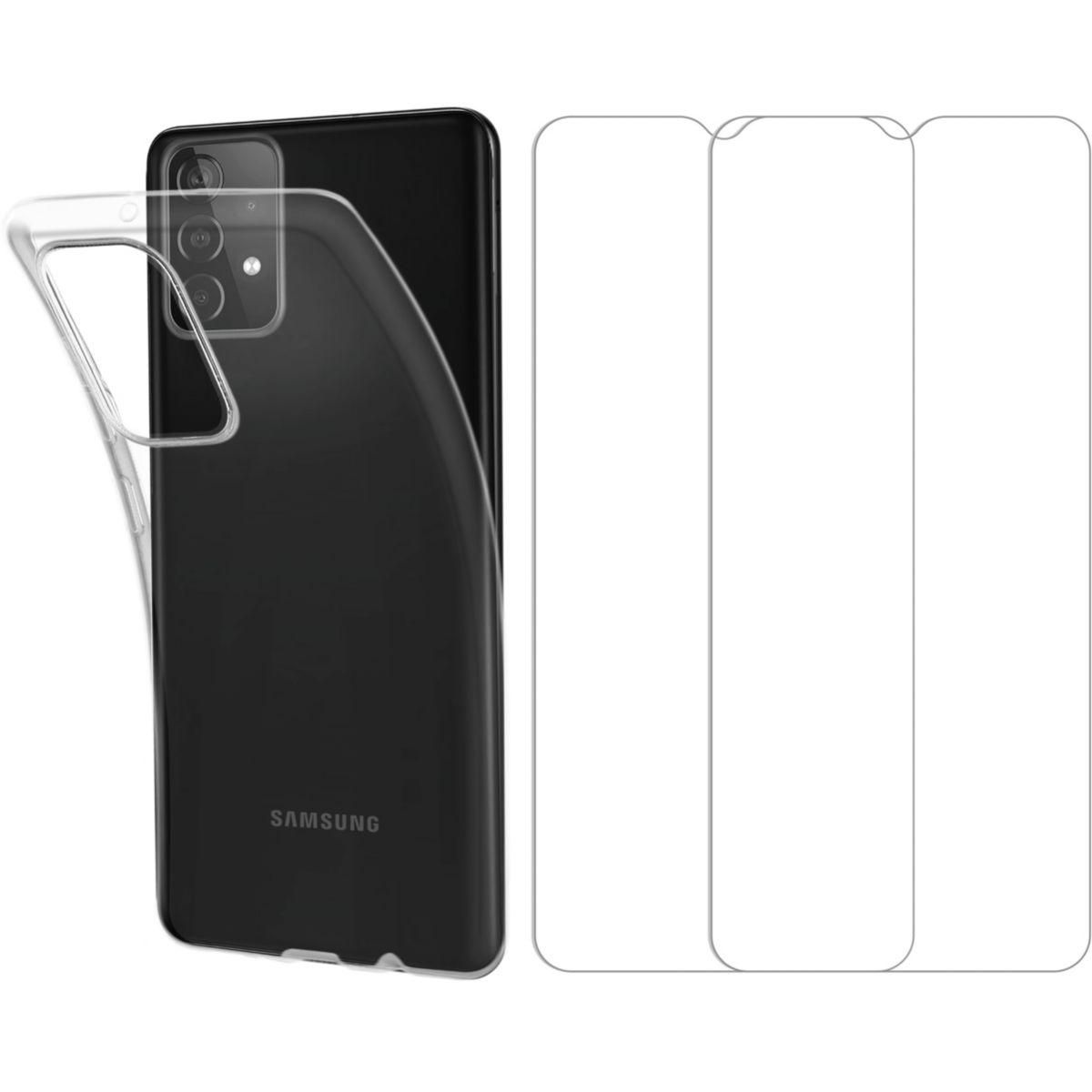 ESSENTIEL B Pack Samsung A23 5G Coque + Verre trempé x2