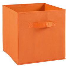 Tiroir boîte en tissu et carton BRIK, 12 coloris (Orange)