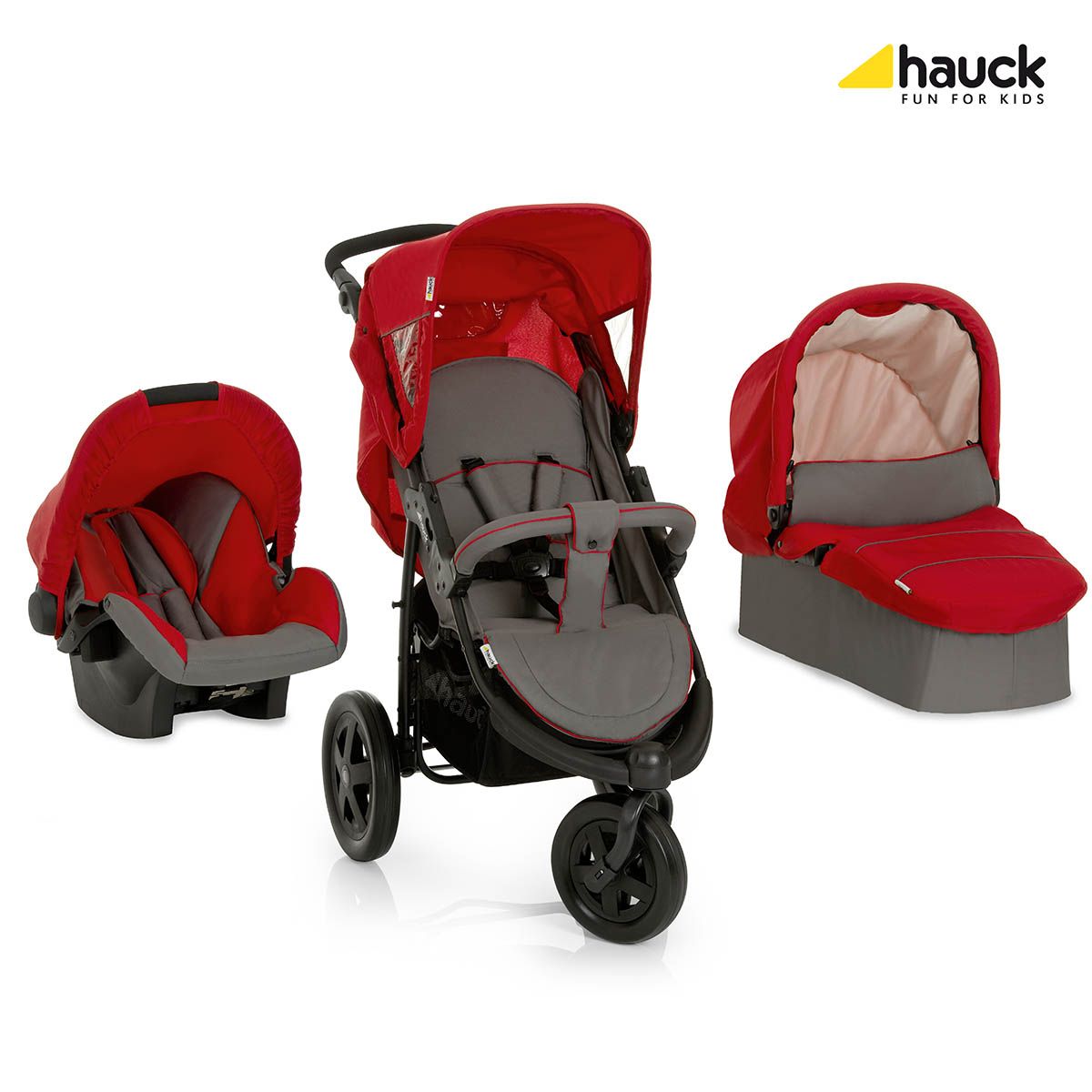 HAUCK Poussette combin Trio Viper 3 roues pas cher Auchan