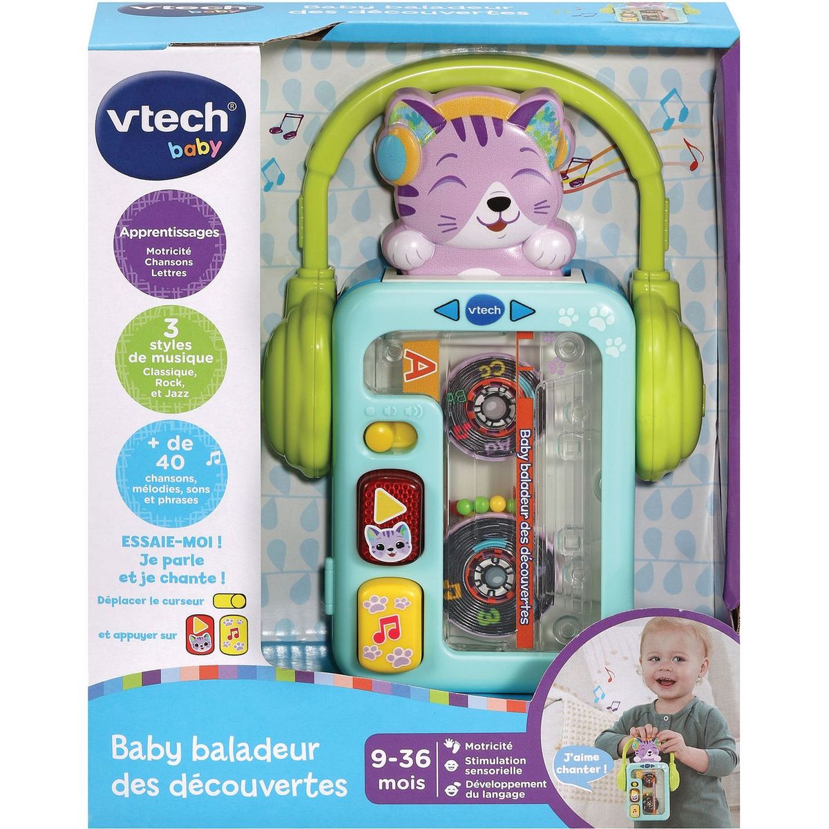 VTech – Livre J'apprends À M'Habiller, Livre Parlant Et Musical Bébé –  12/36 Mois – Version FR : : Jeux et Jouets