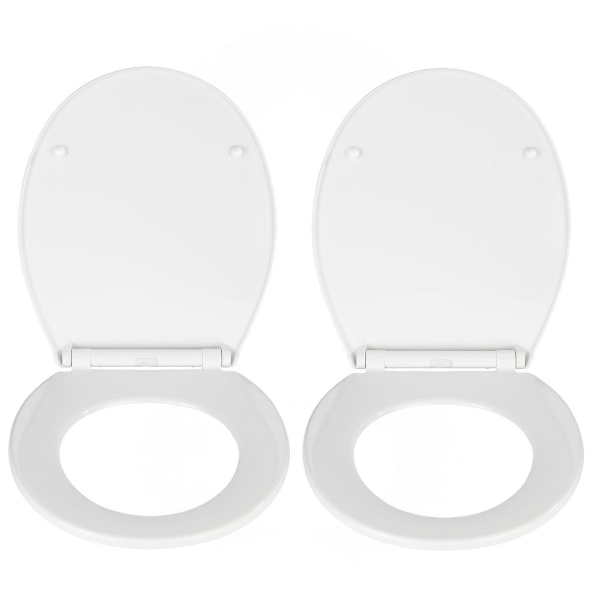 TOILINUX 2 x Abattant WC Premium Kos - Blanc