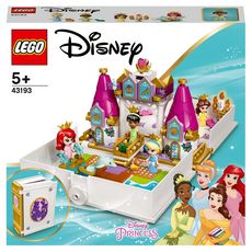 LEGO Disney 43193 Les Aventures d’Ariel, Belle, Cendrillon et Tiana dans un Livre de Contes