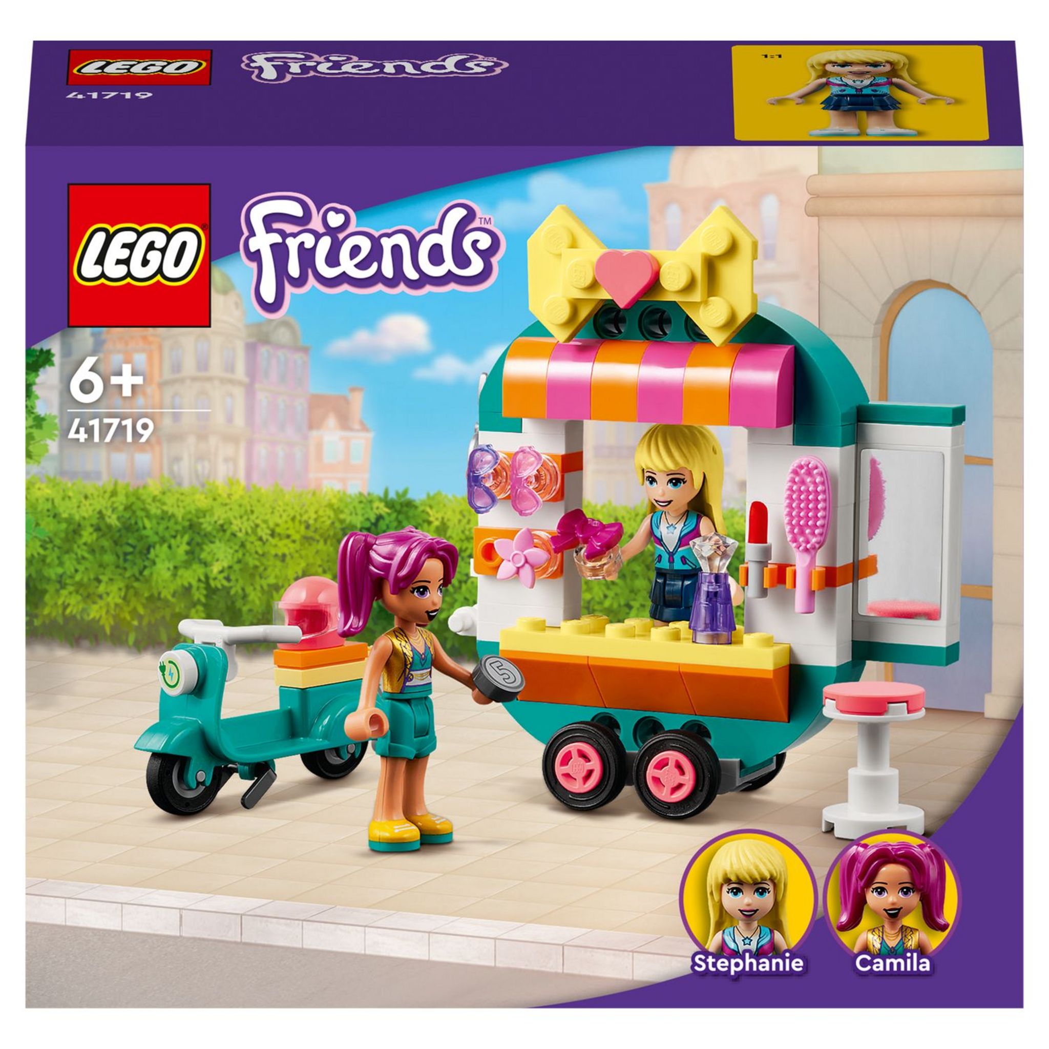 LEGO 41719 Friends La Boutique de Mode Mobile, Jouet de Petit