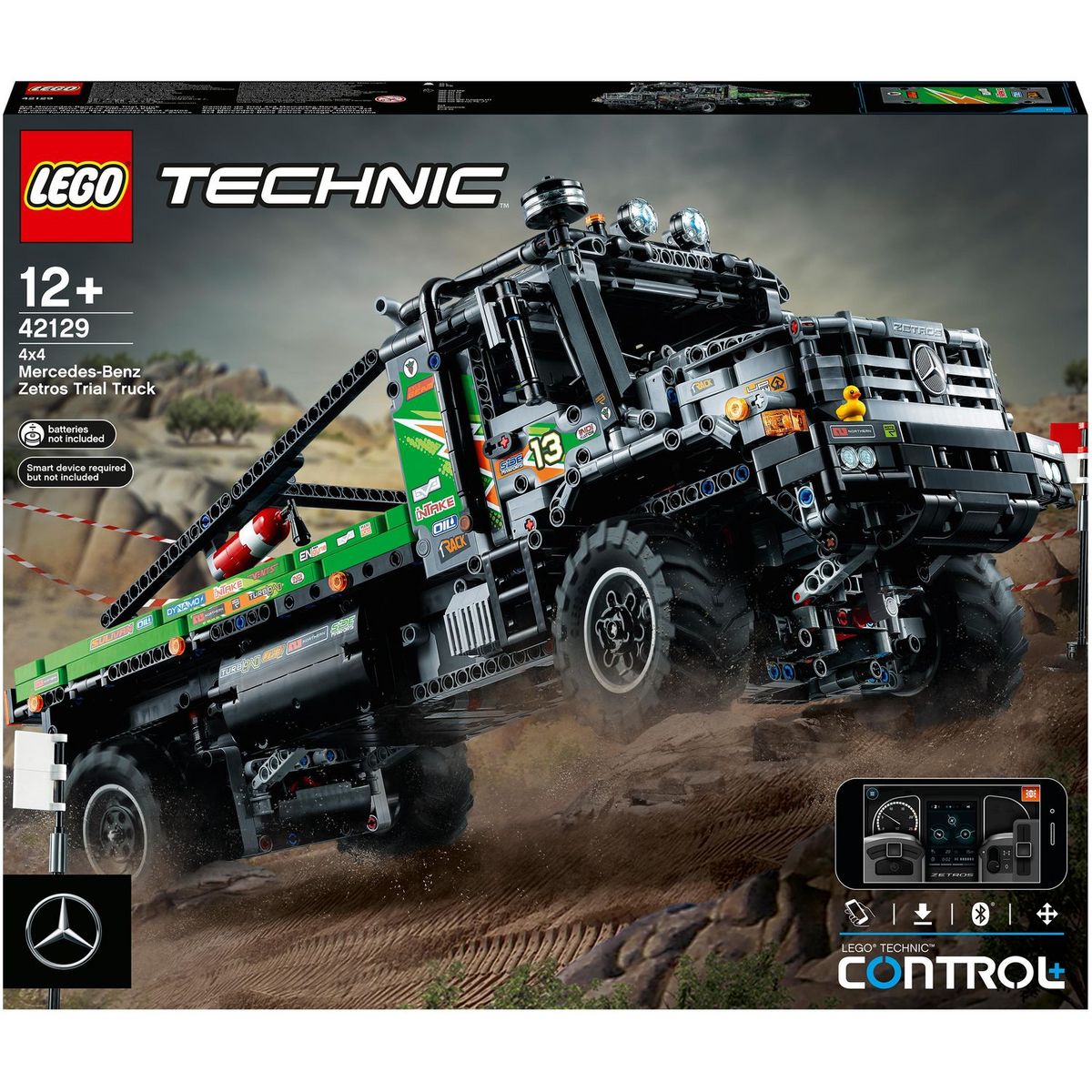 Technic 42129 Le Camion d’essai 4x4 Mercedes-Benz Zetros, Camion Jouet  Télécommandé