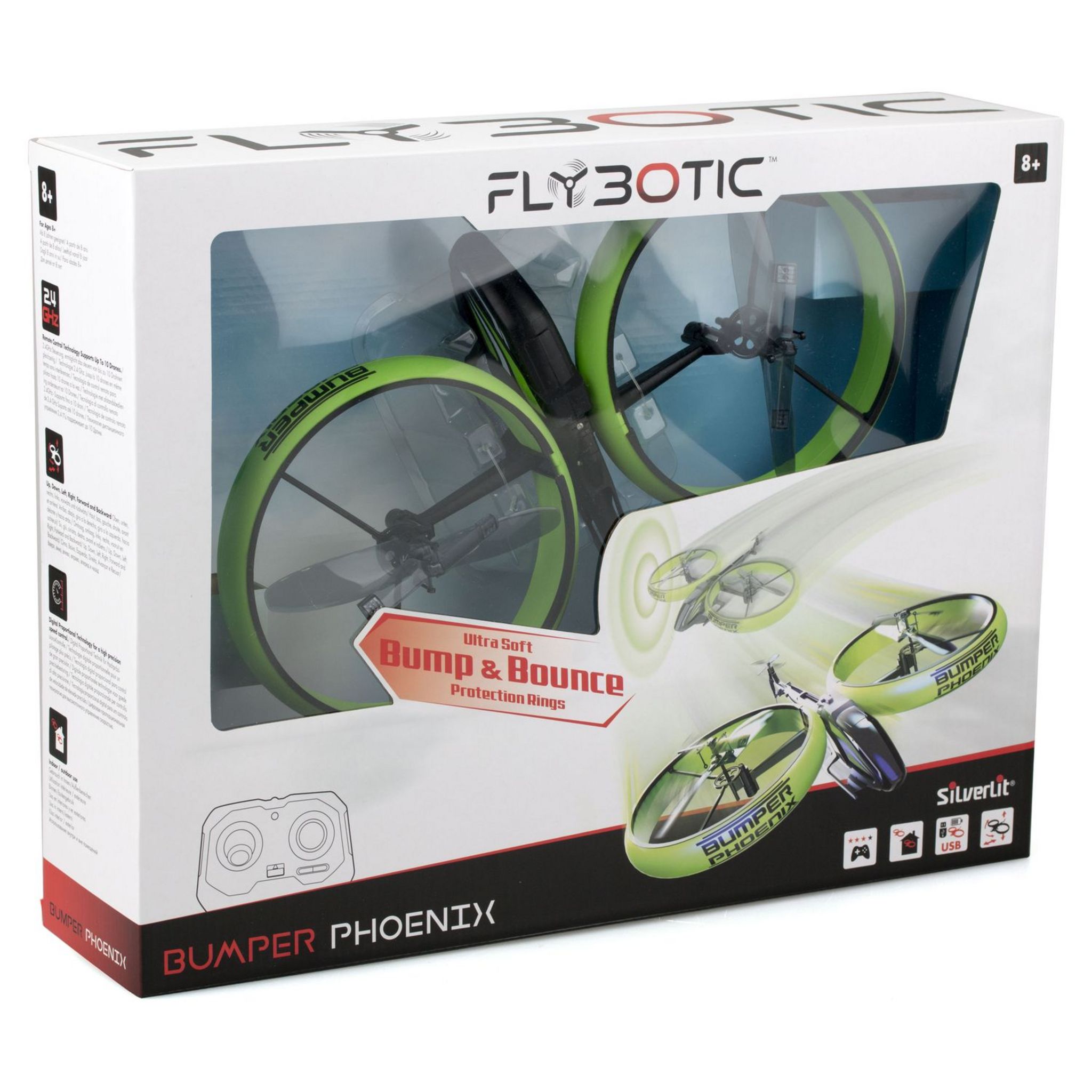 SILVERLIT Flashing Drone - Flybotic pas cher 