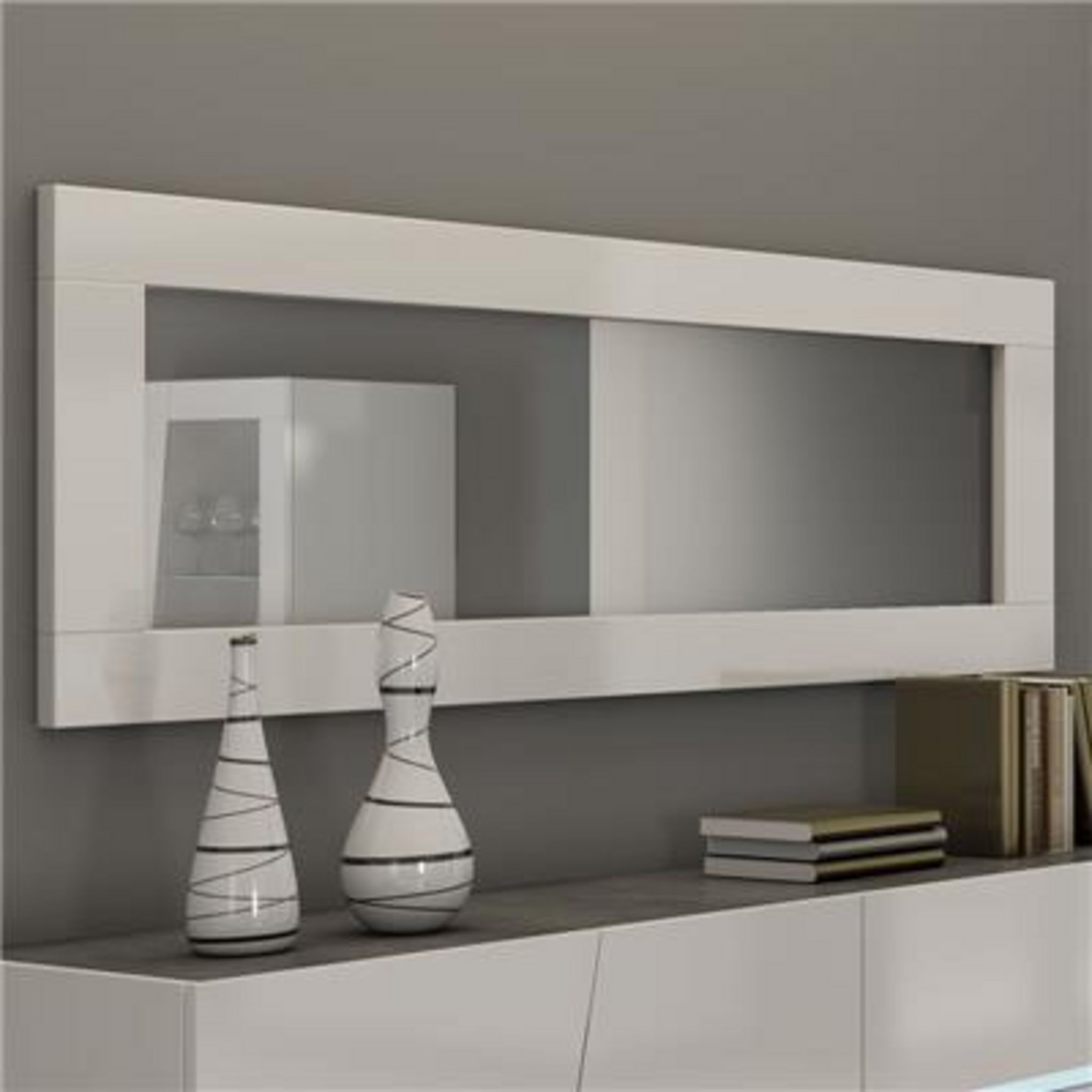 Miroir REBECCA 180 cm blanc laque