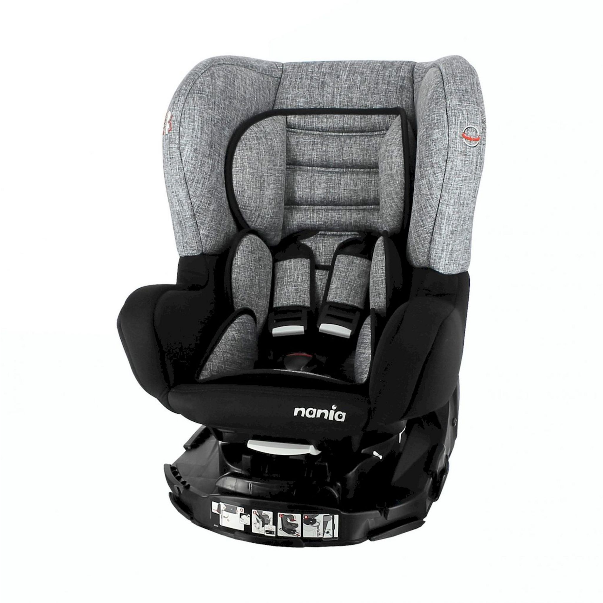 Siege auto pivotant clearance non isofix