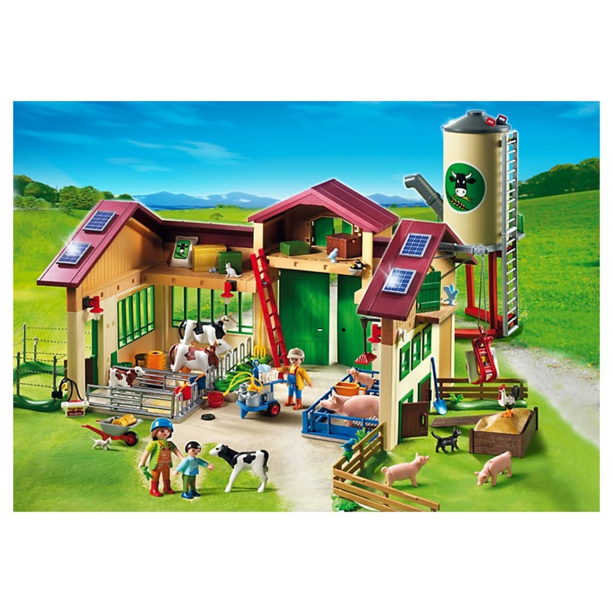 PLAYMOBIL 5119 Ferme moderne / silo pas cher 