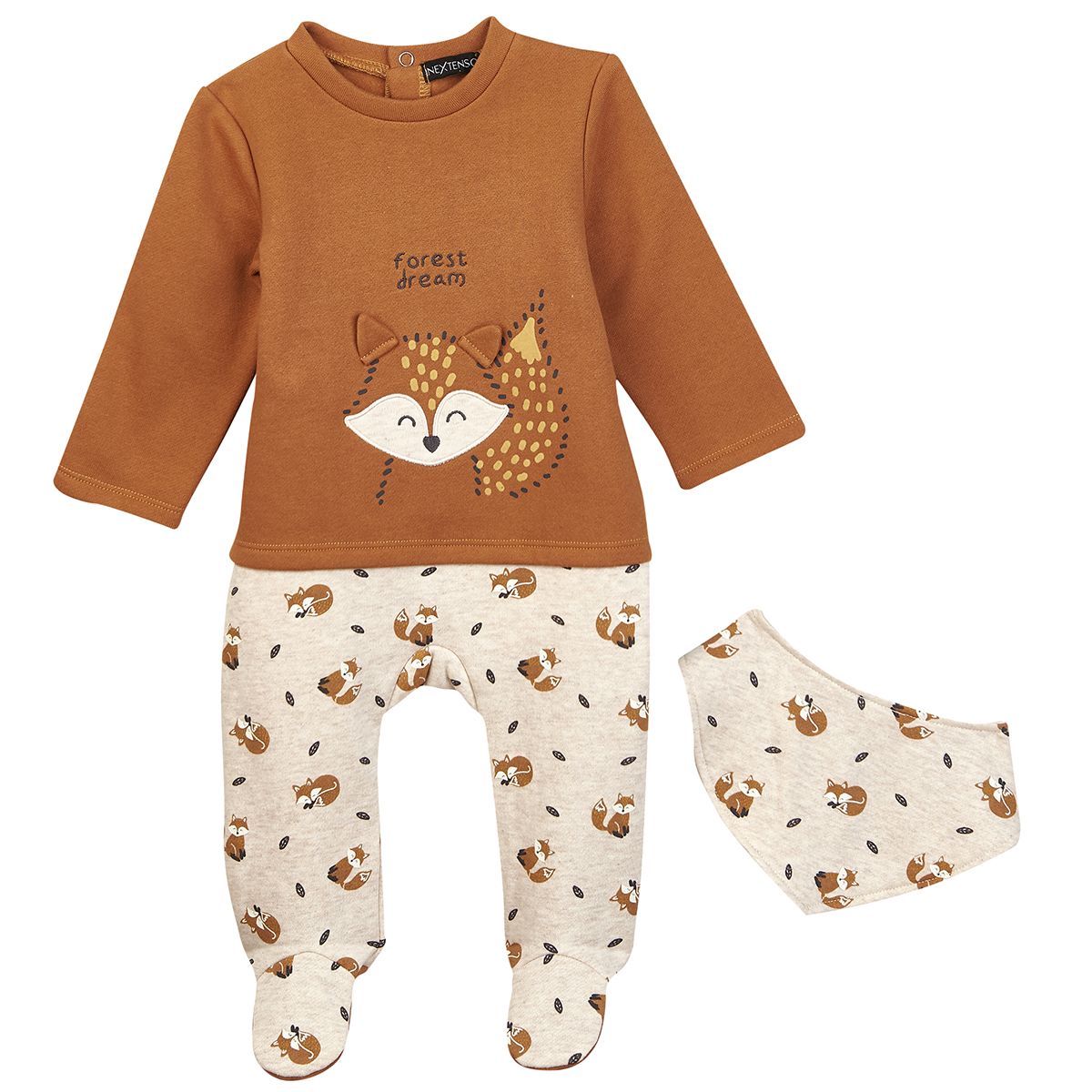 Grenouillère Pyjama Renard Bébé Fille/Garçon