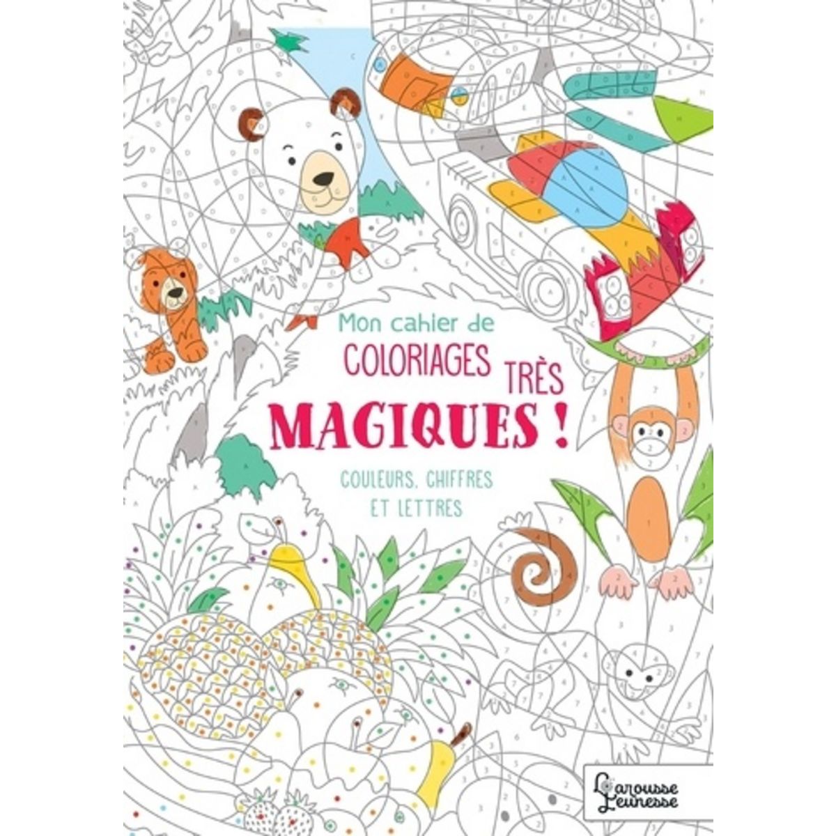 Mon cahier de coloriages magiques très magiques - couleurs, chiffres et  dinosaures - 2035925630 - Livres jeux et d'activités