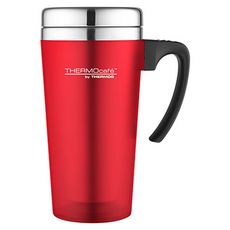 Thermos mug de voyage avec anse 420 ml rouge