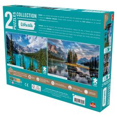 GOLIATH Puzzles 1000 et 500 pièces - Collection Ushuaia Lac de Moraine et Lac Maligne (Canada)