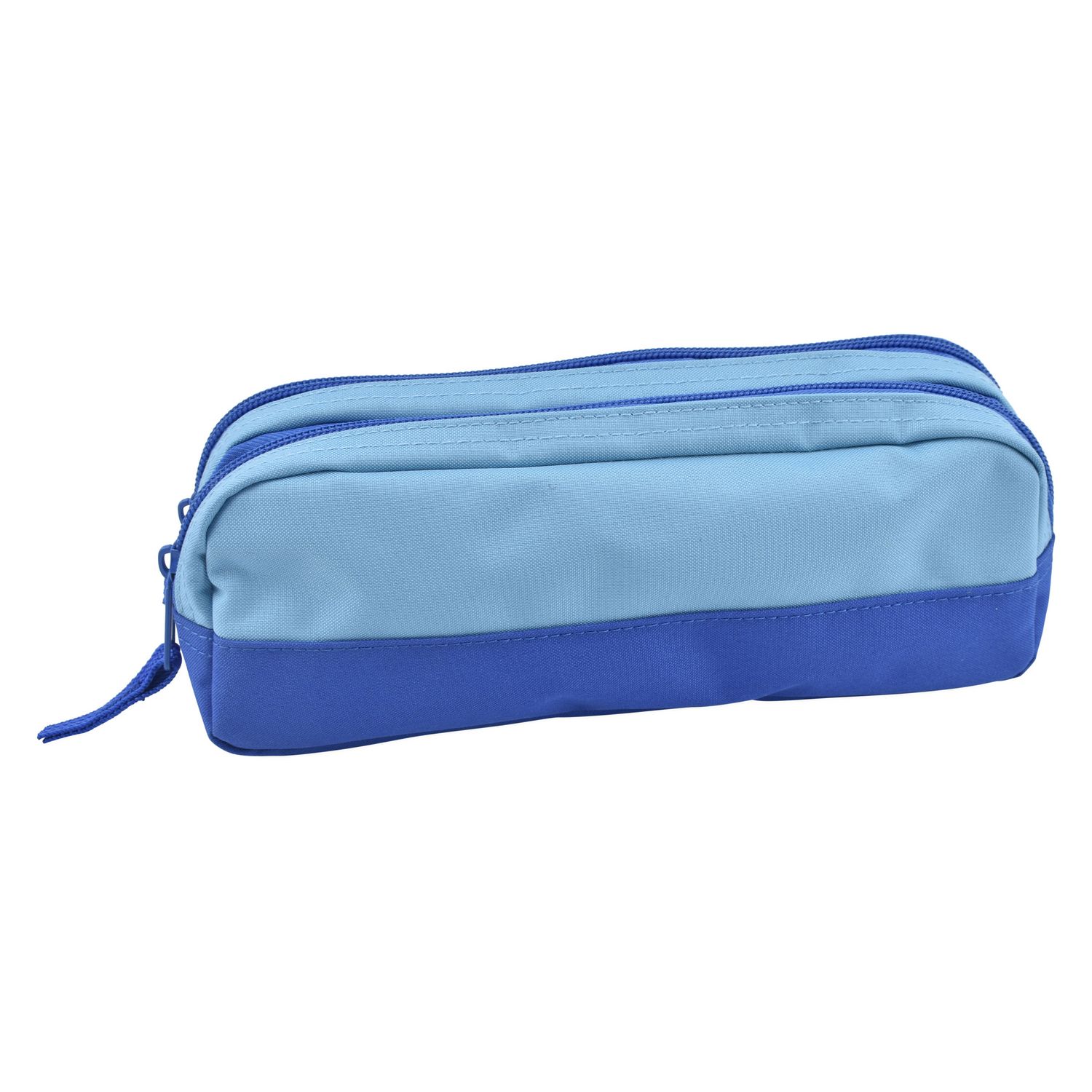 Trousse scolaire premier prix en Nylon - bleu clair