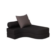 Chauffeuse banquette lit d'angle 1 place OSTO (Anthracite / Taupe)