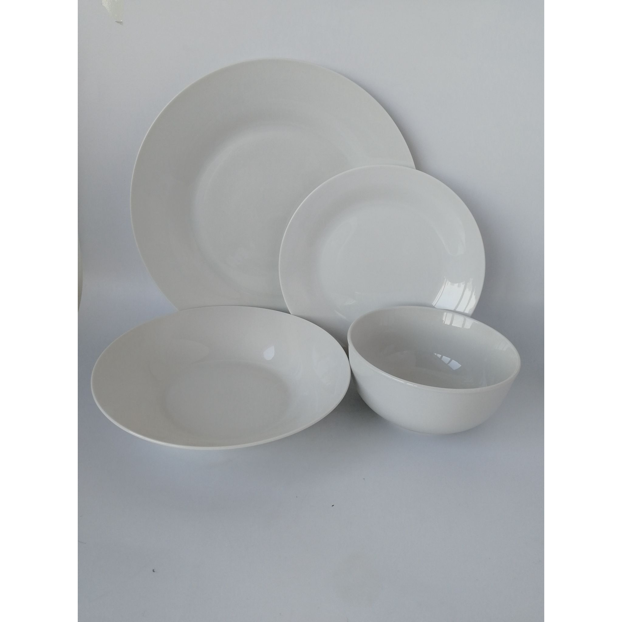 Assiettes porcelaine blanche pas cher à prix déstockage