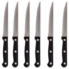 SECRET DE GOURMET Bloc de 11 couteaux, aiguiseur et ciseaux avec support en bois