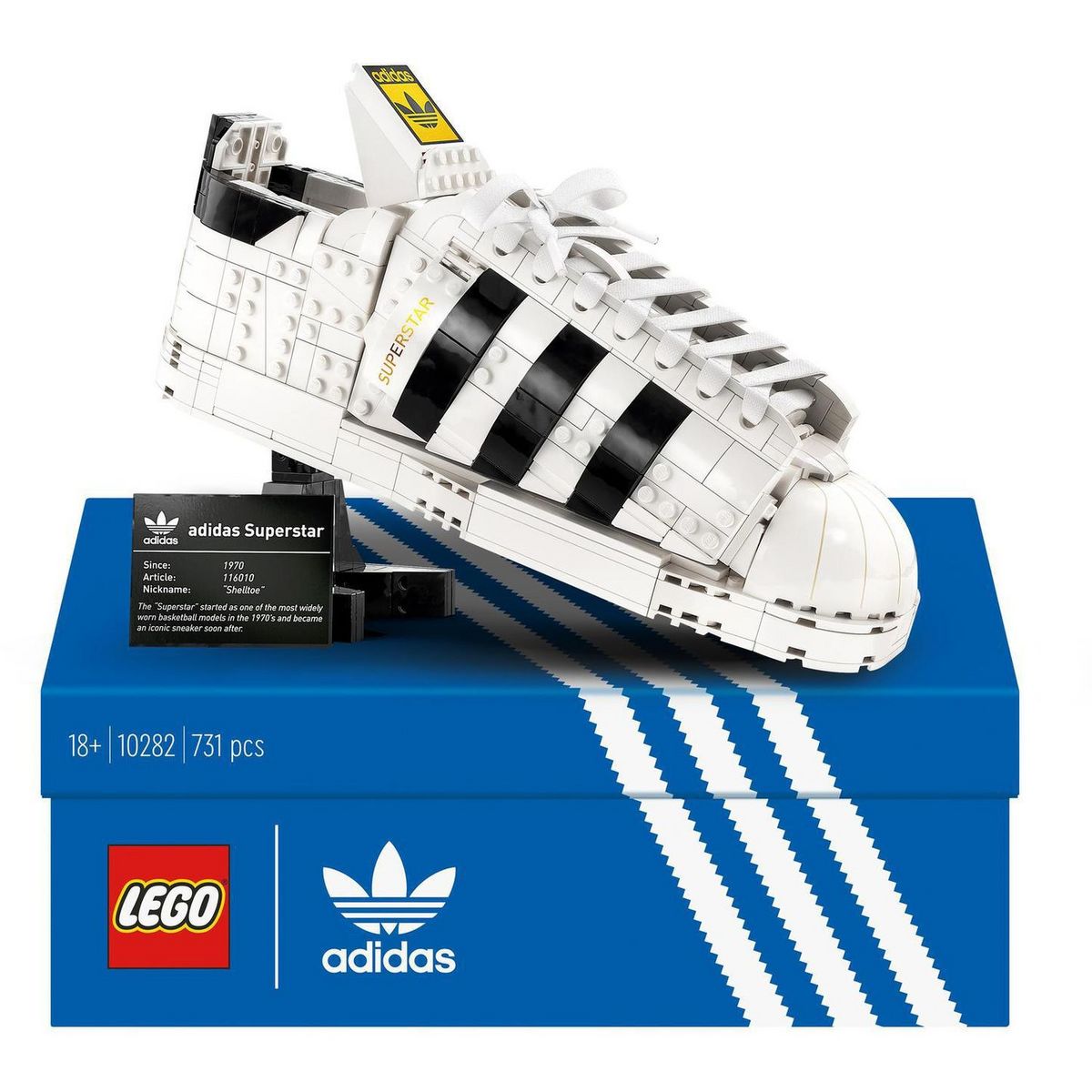Politiek elke keer map LEGO Icons 10282 Ensemble chaussure adidas Originals Superstar pas cher -  Auchan.fr