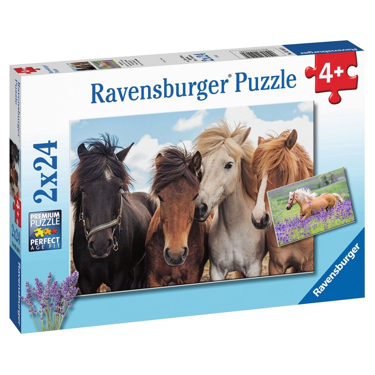 RAVENSBURGER Puzzles 2x24 pièces - L'amour des chevaux