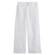 IN EXTENSO Pantalon taille haute cropped blanc femme. Coloris disponibles : Blanc