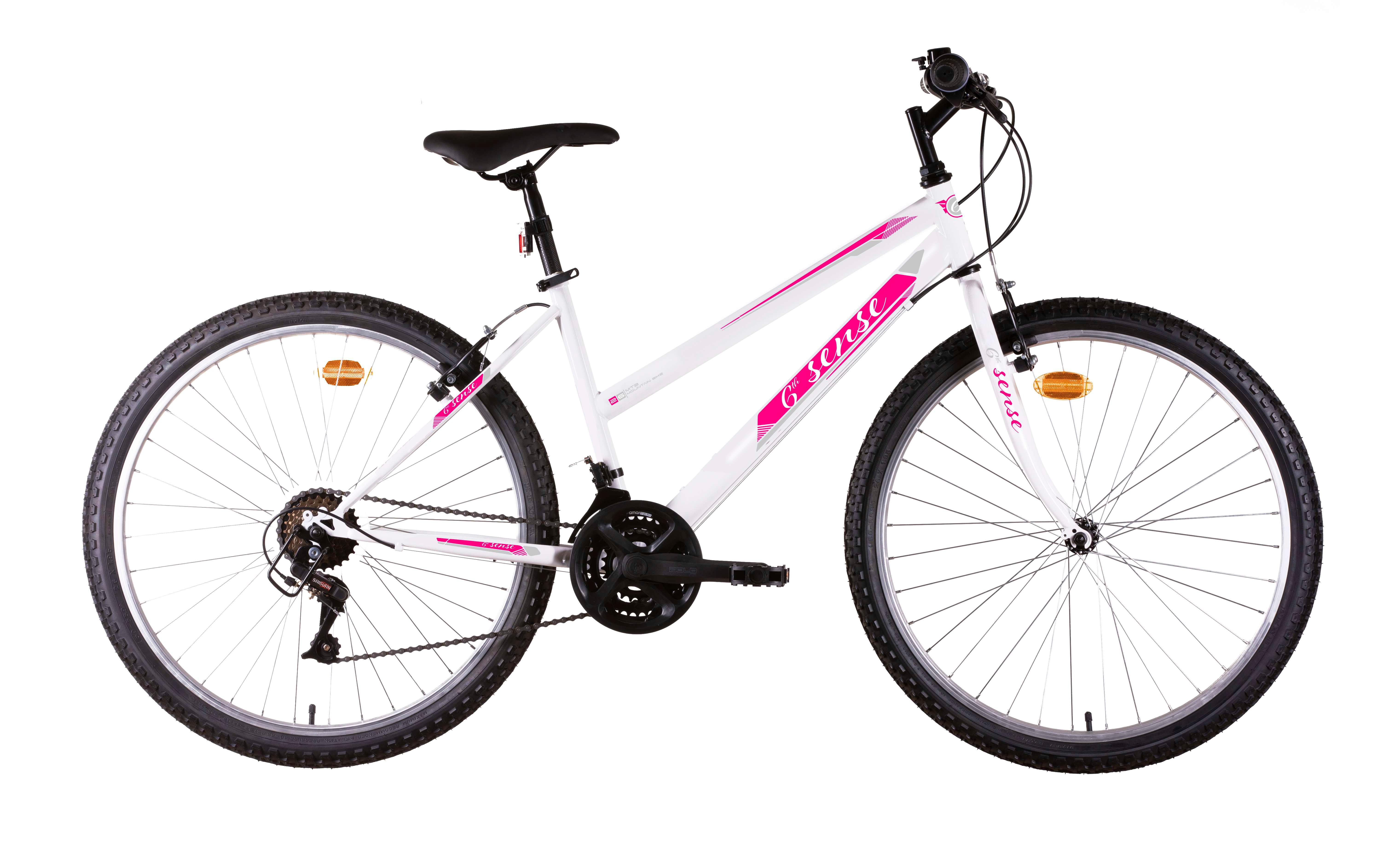 VTT 26 Rigide Femme Acier 6 me SENSE 18 vitesses pas cher