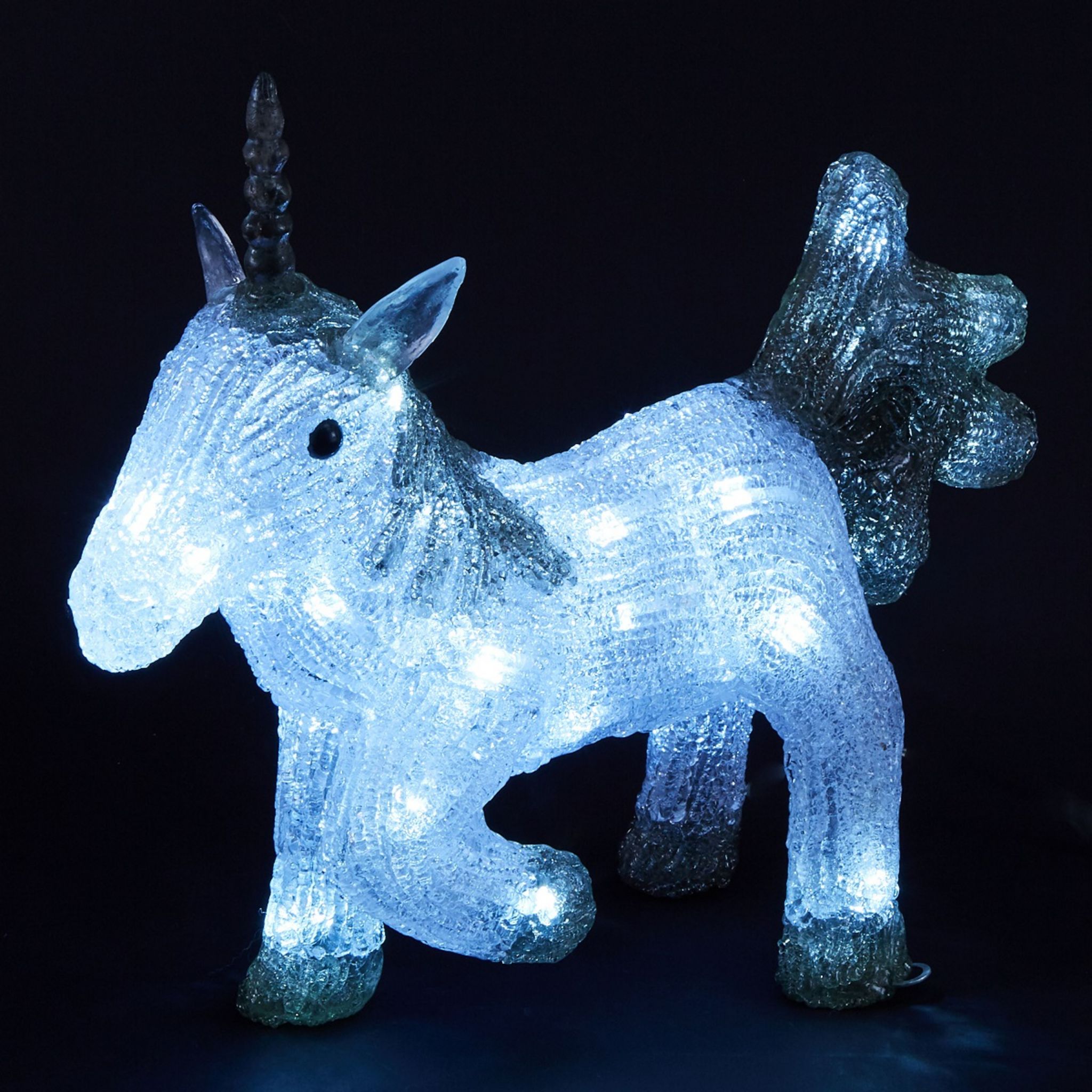 Licorne lumineuse acrylique