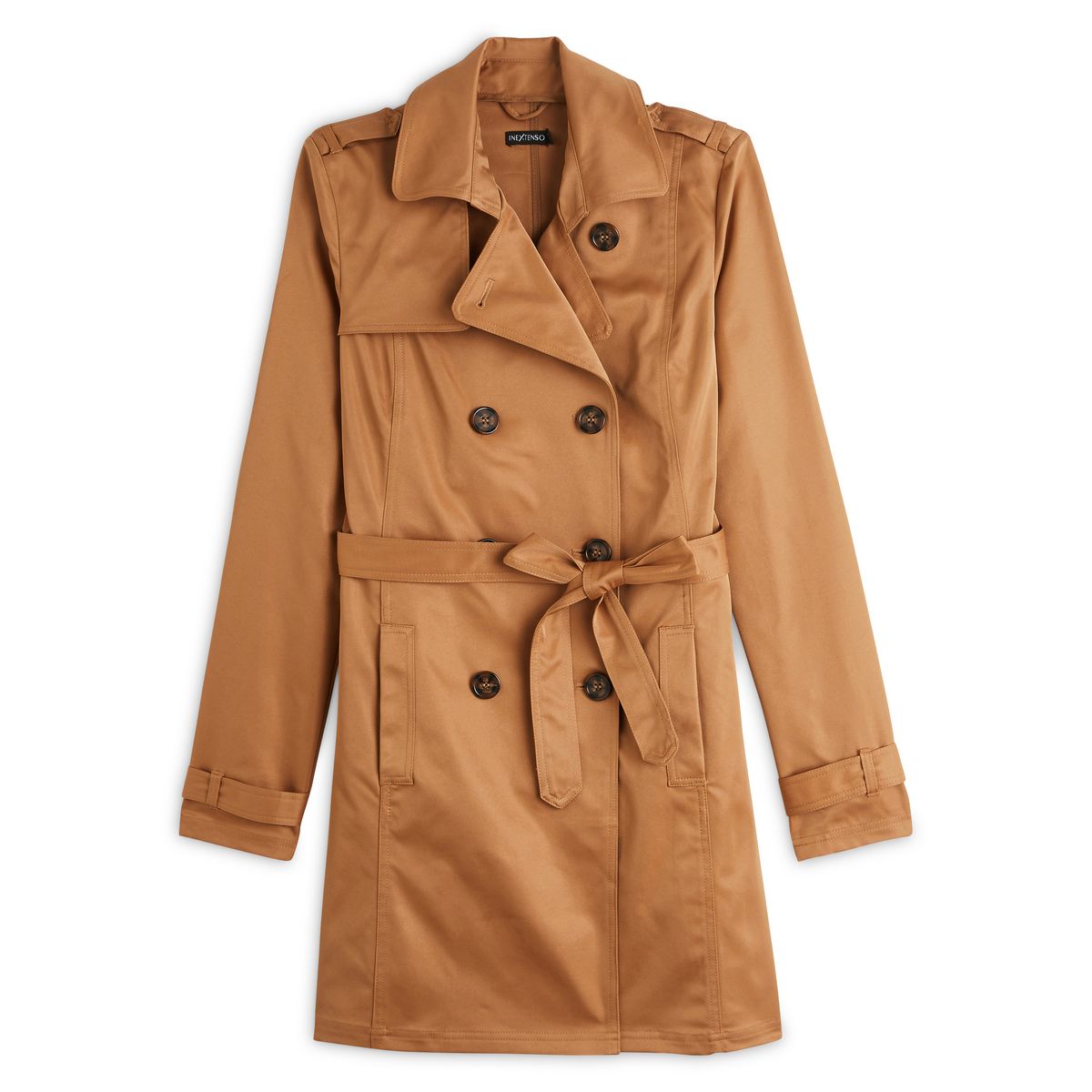 IN EXTENSO Trench beige camel femme pas cher Auchan