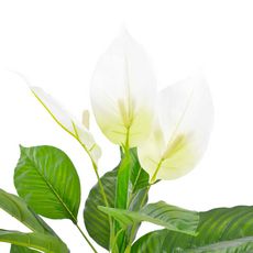 Plante artificielle Anthurium avec pot Blanc 155 cm