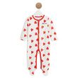 IN EXTENSO Dors bien de naissance coeurs bébé fille. Coloris disponibles : Rouge