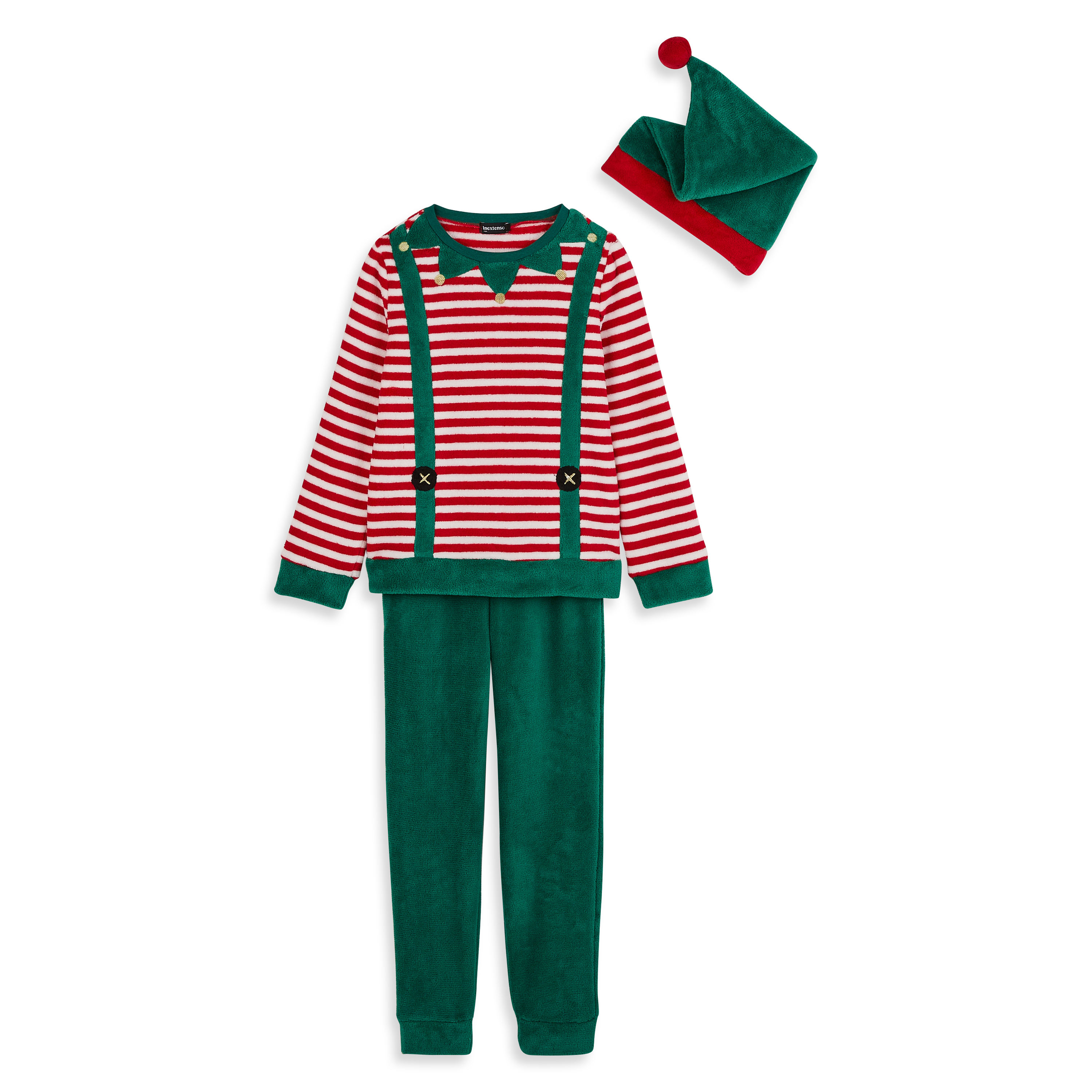 Pyjama lutin vert Noël garçon