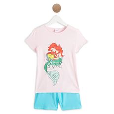 La petite sirene Pyjashort Ariel fille (Rose)